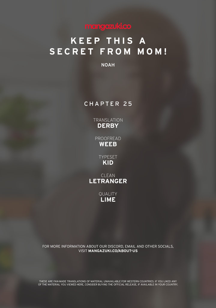 Keep it a secret from your mother! Chapter 25 - Page 1