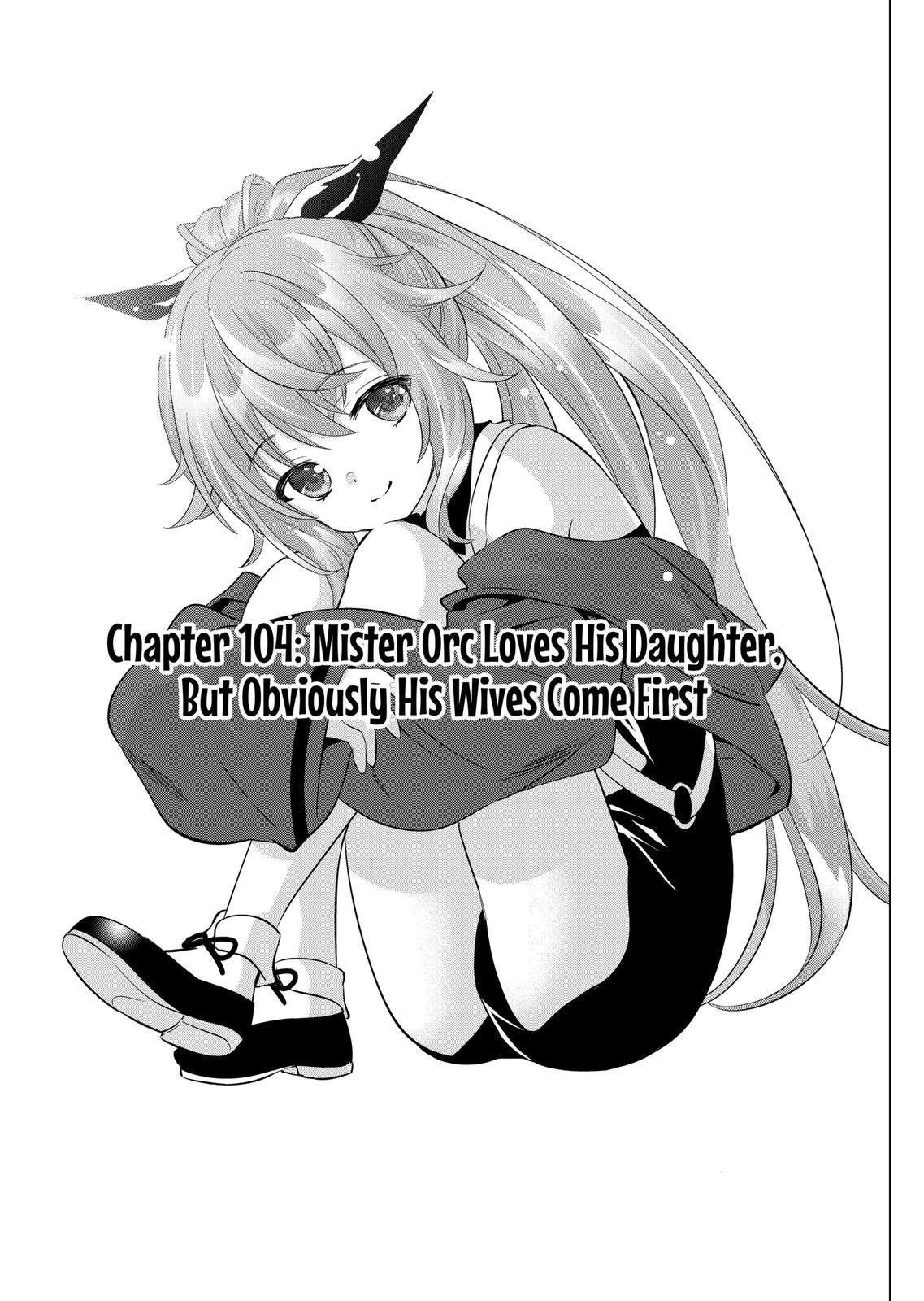 Shijou Saikyou Orc-san no Tanoshii Tanetsuke Harem Zukuri Chapter 104 - Page 1