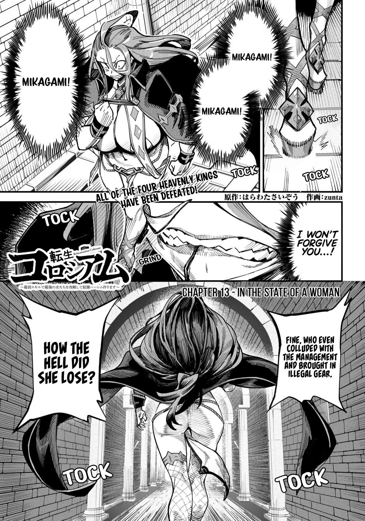 Reincarnation Colosseum – Using The Weakest Skills In Order To Defeat The Strongest Women And Create A Slave Harem Chapter 13 - Page 1